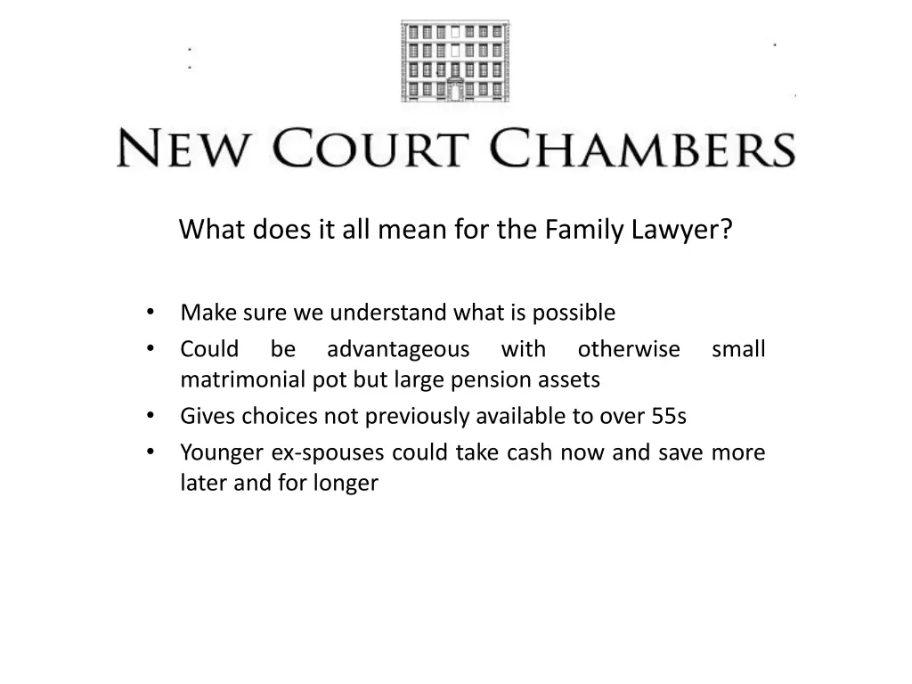 what does it all mean for the family lawyer