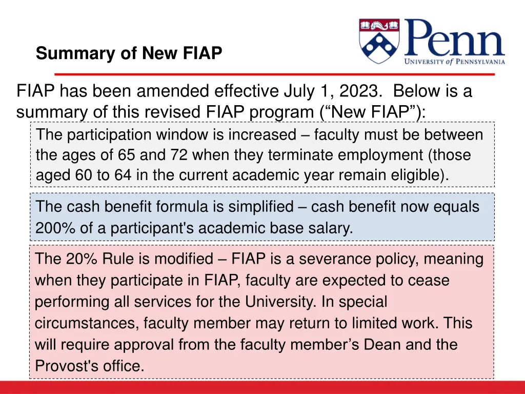 summary of new fiap