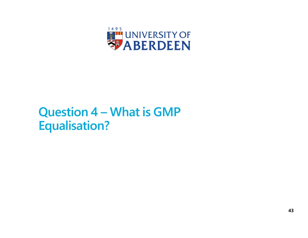 question4 whatisgmp equalisation