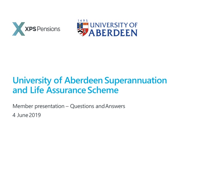 university of aberdeen superannuation and life