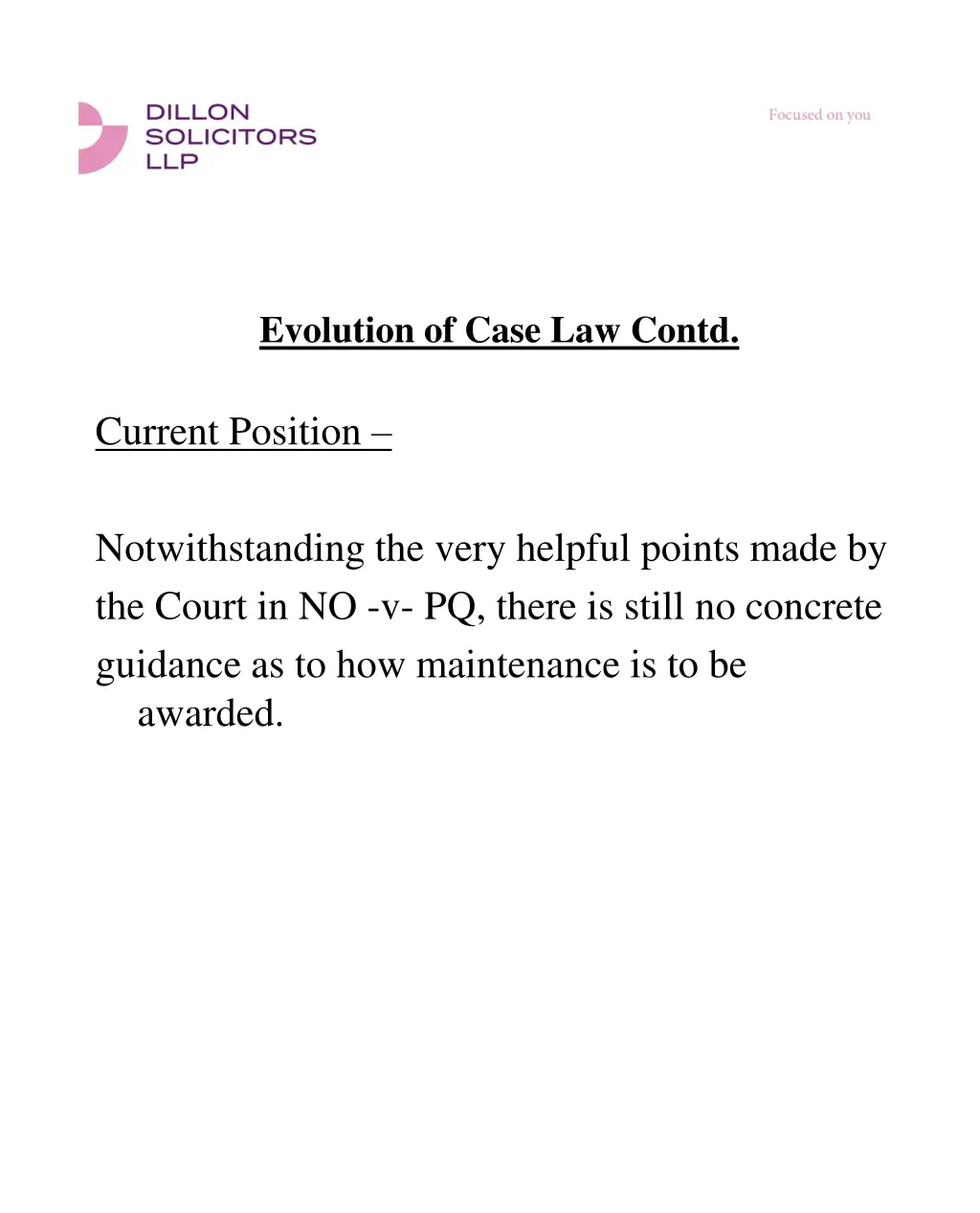 evolution of case law contd 6