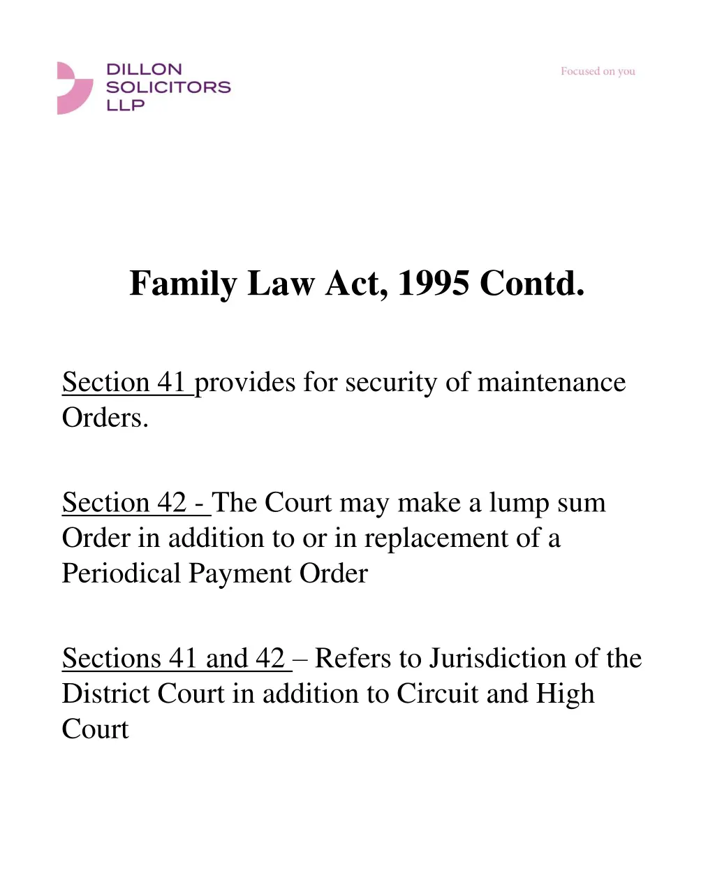 family law act 1995 contd