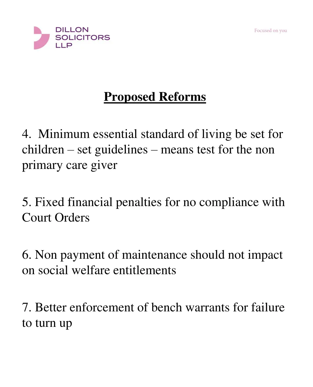 proposed reforms 1