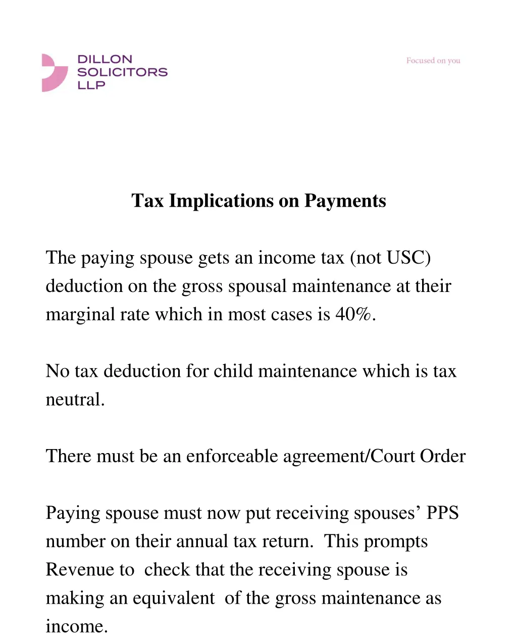 tax implications on payments