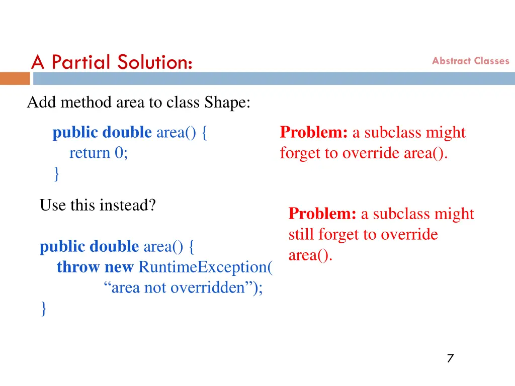 a partial solution