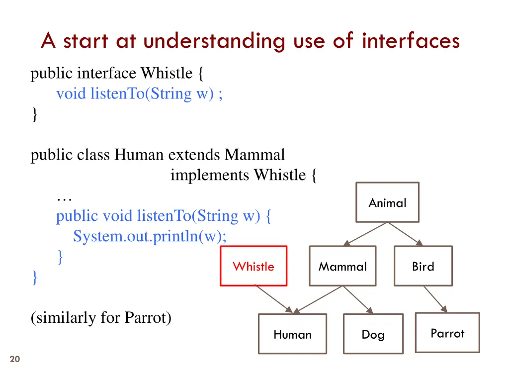 a start at understanding use of interfaces 2