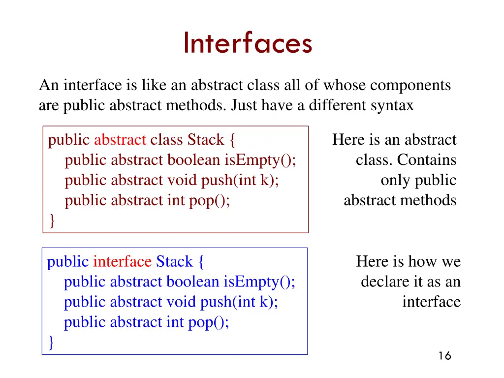 interfaces 1