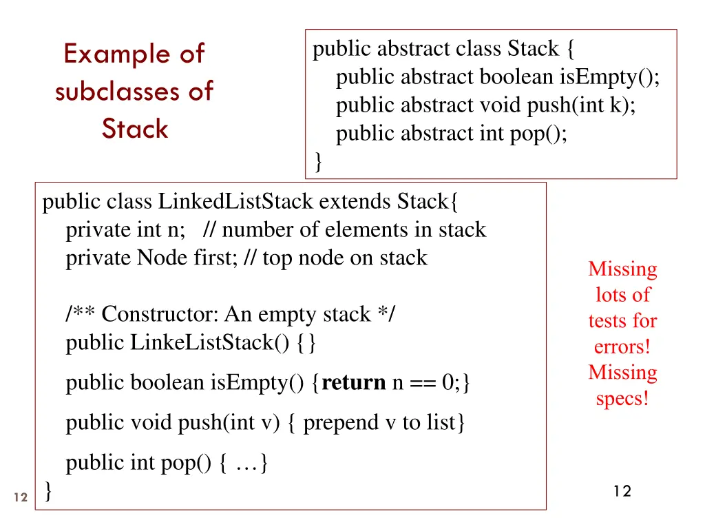 public abstract class stack public abstract 1