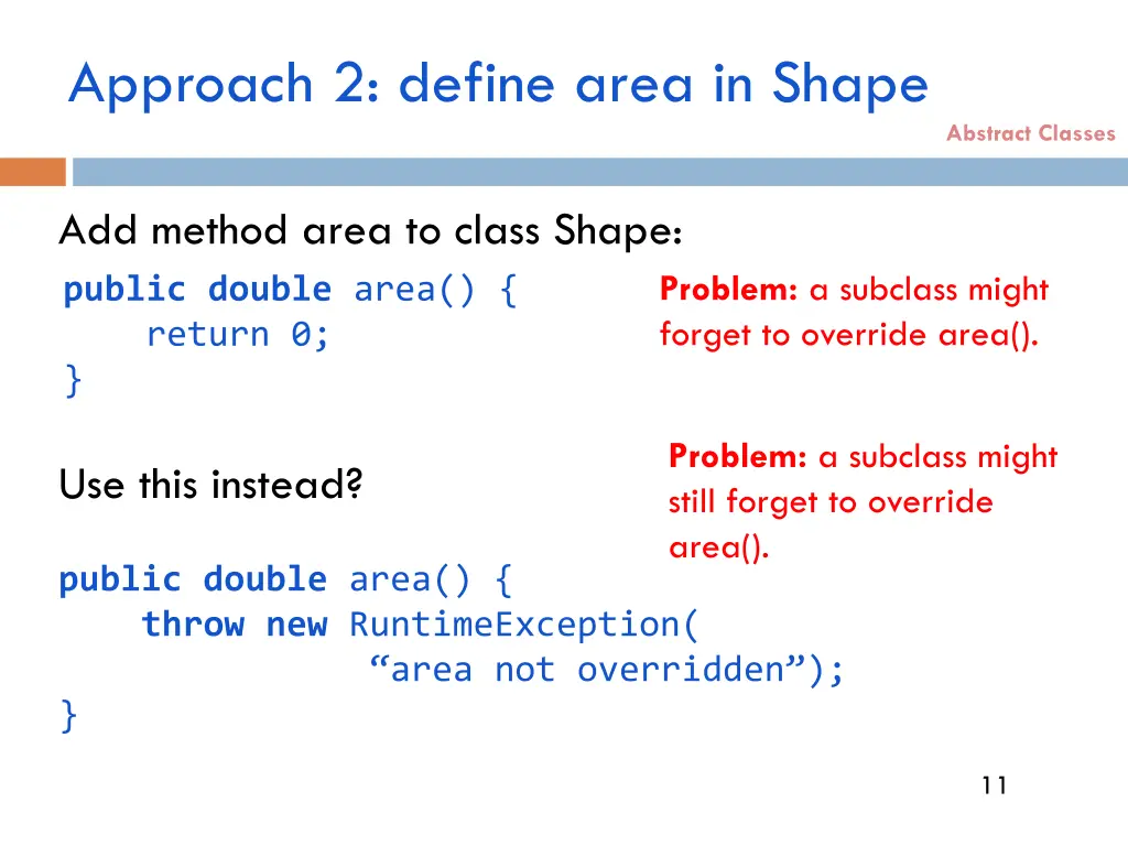 approach 2 define area in shape