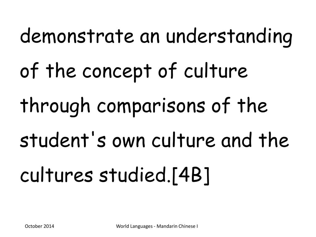 demonstrate an understanding of the concept