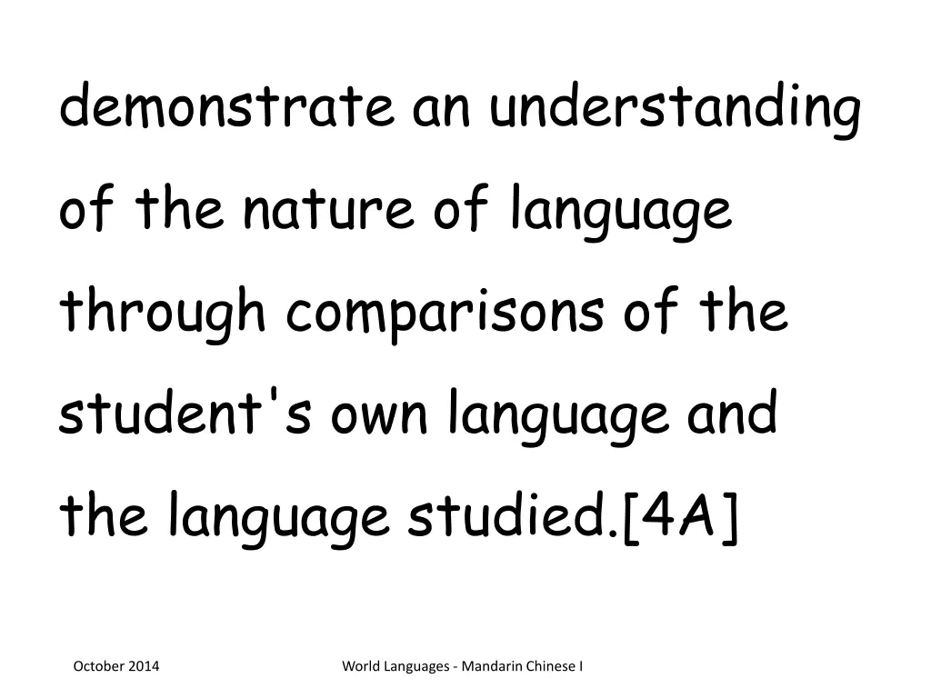 demonstrate an understanding of the nature