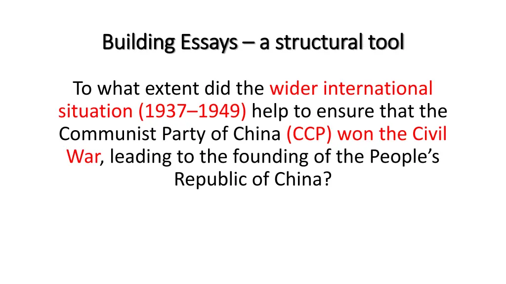 building essays building essays a structural tool 1