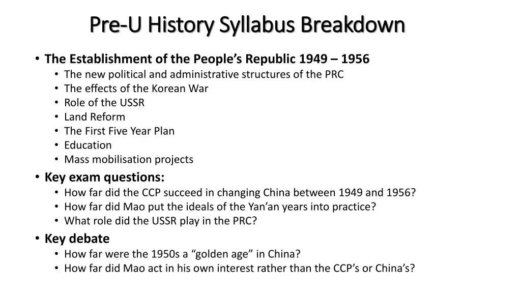 pre pre u history syllabus breakdown u history 3