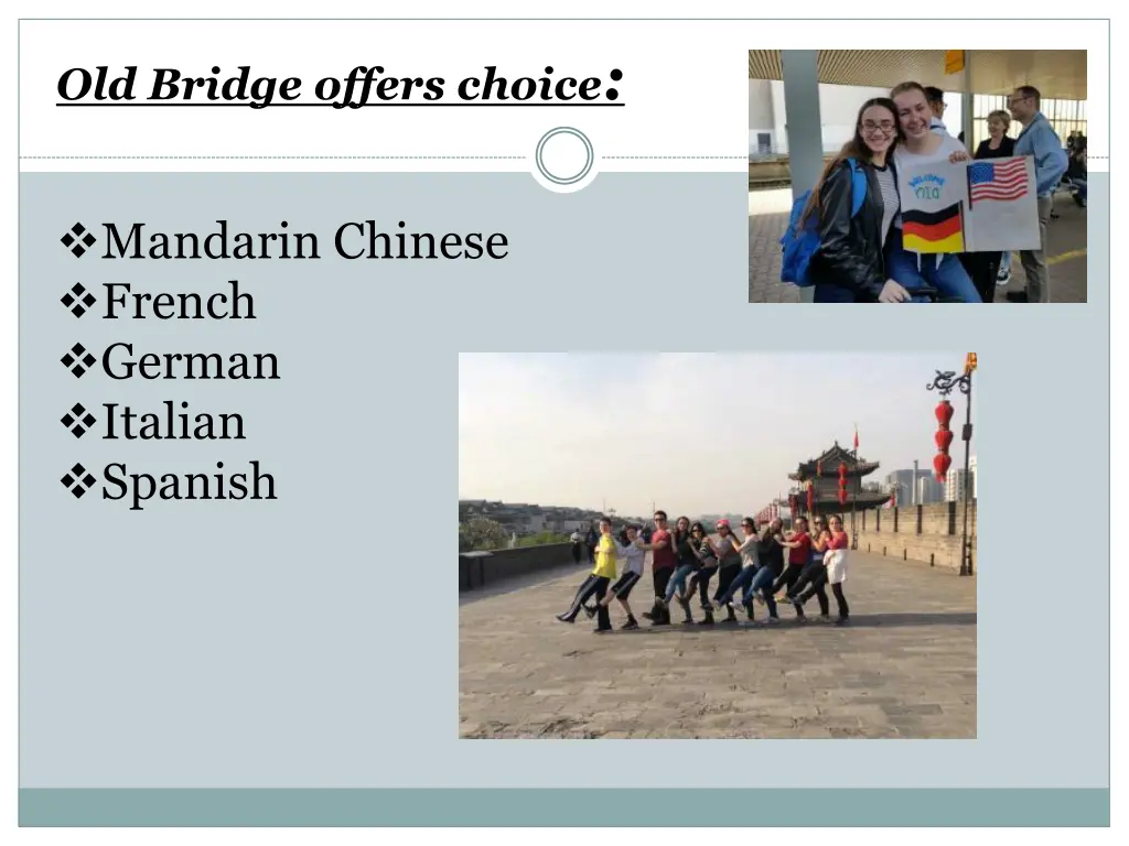 old bridge offers choice