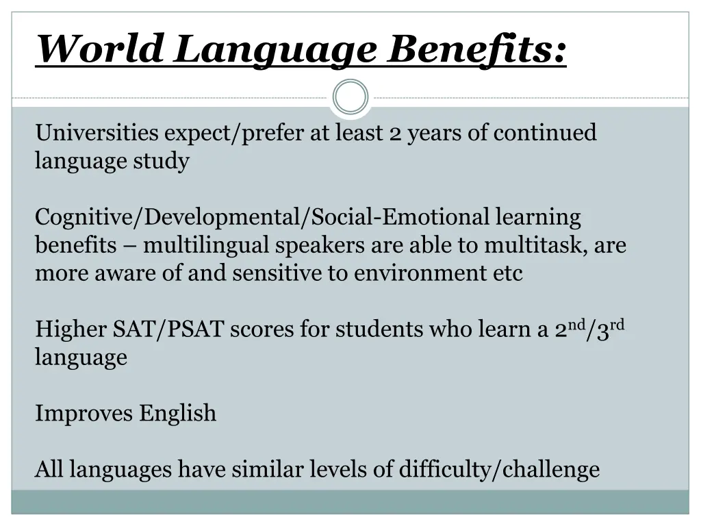 world language benefits