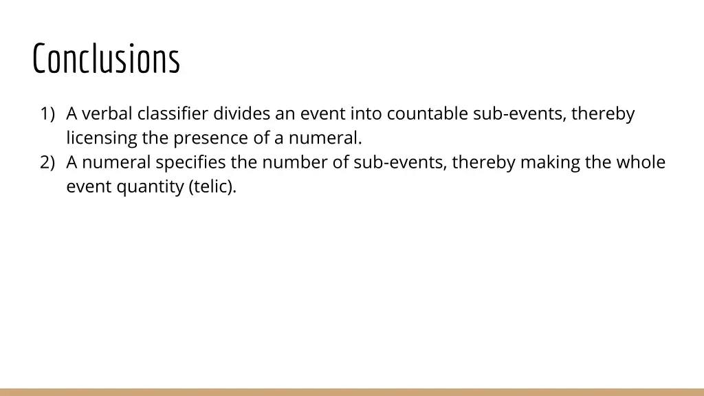 conclusions