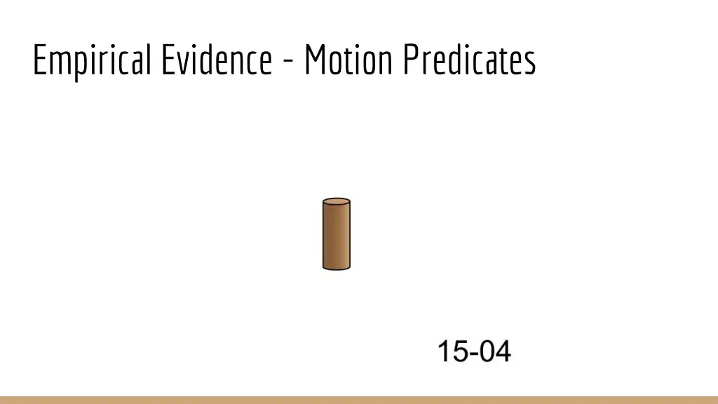 empirical evidence motion predicates