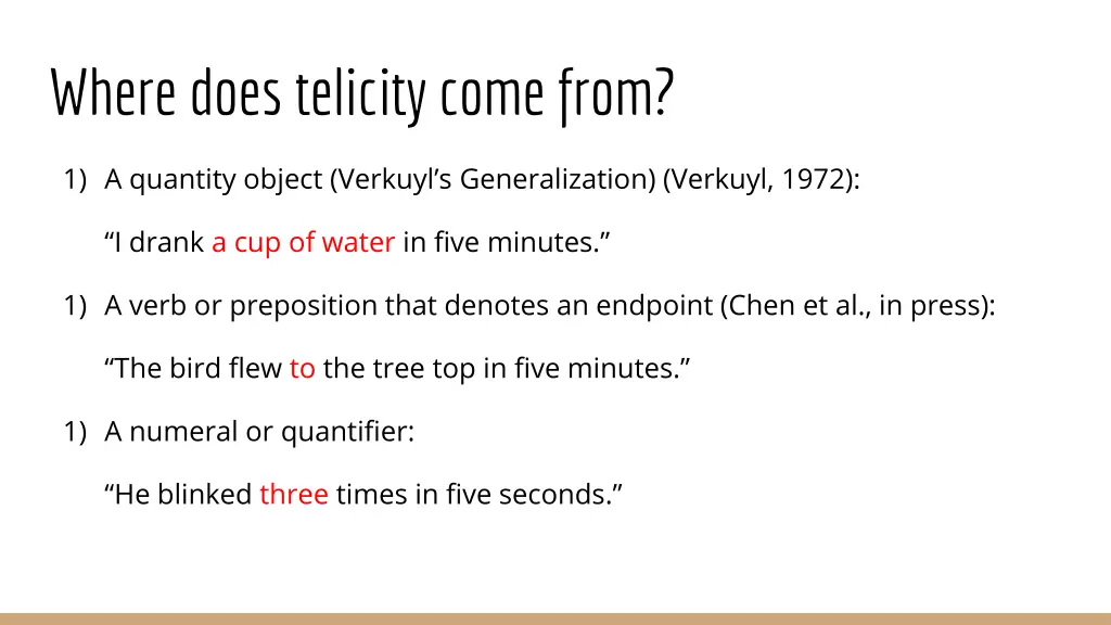where does telicity come from