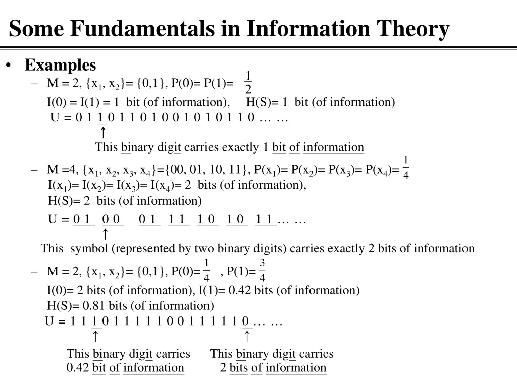 some fundamentals in information theory