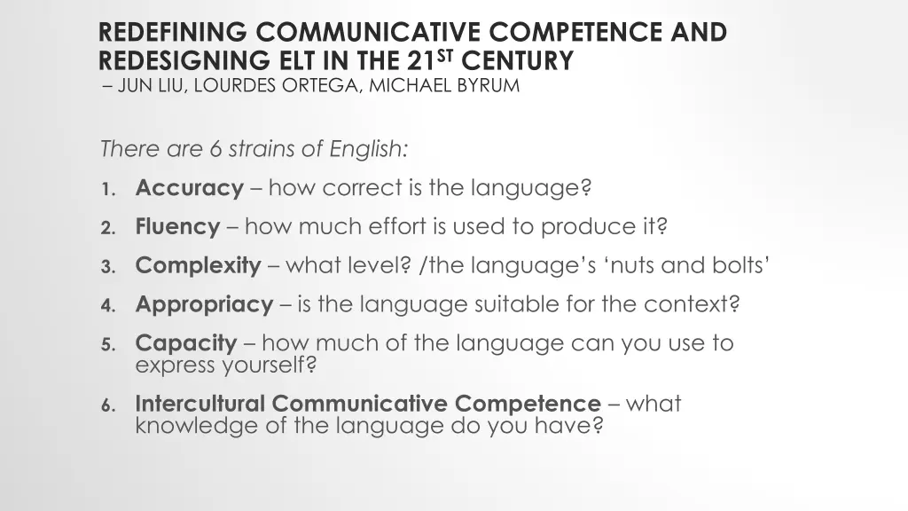 redefining communicative competence