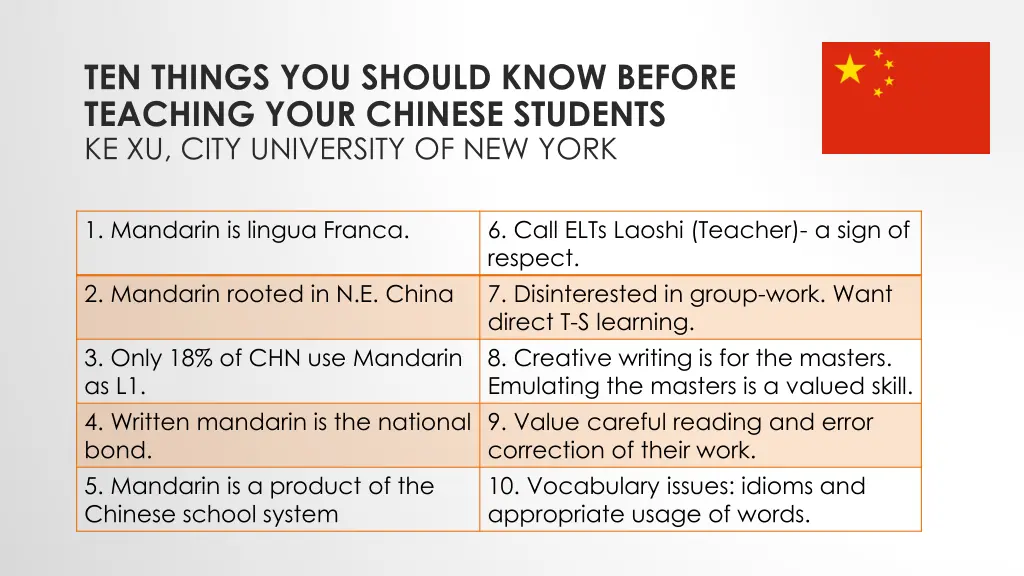 ten things you should know before teaching your