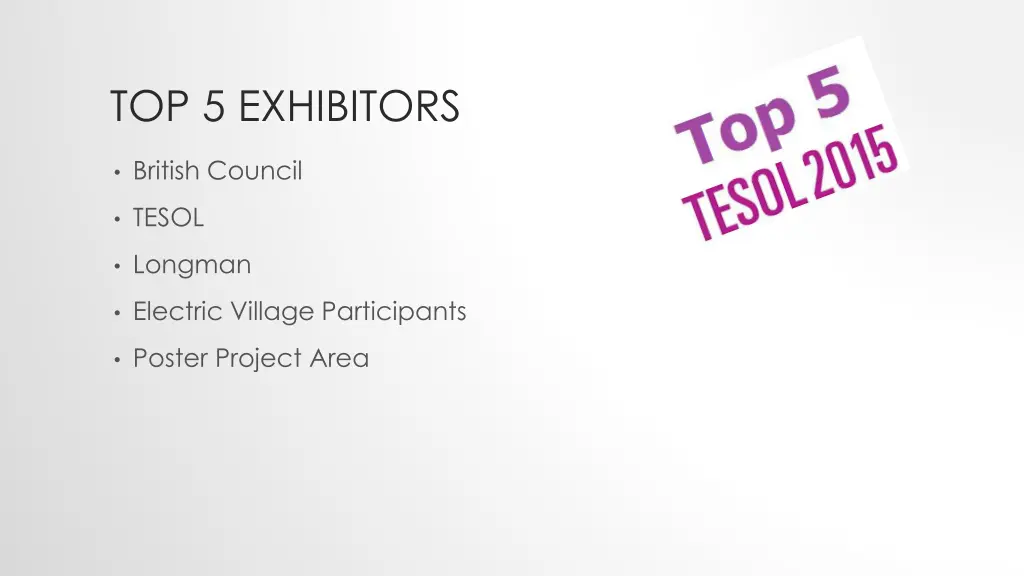 top 5 exhibitors