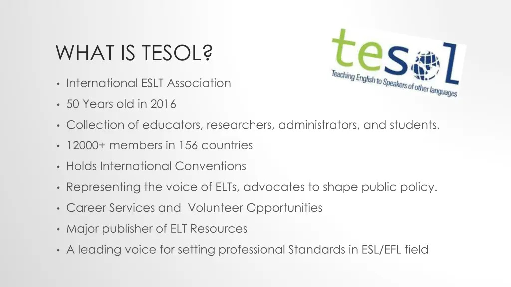 what is tesol
