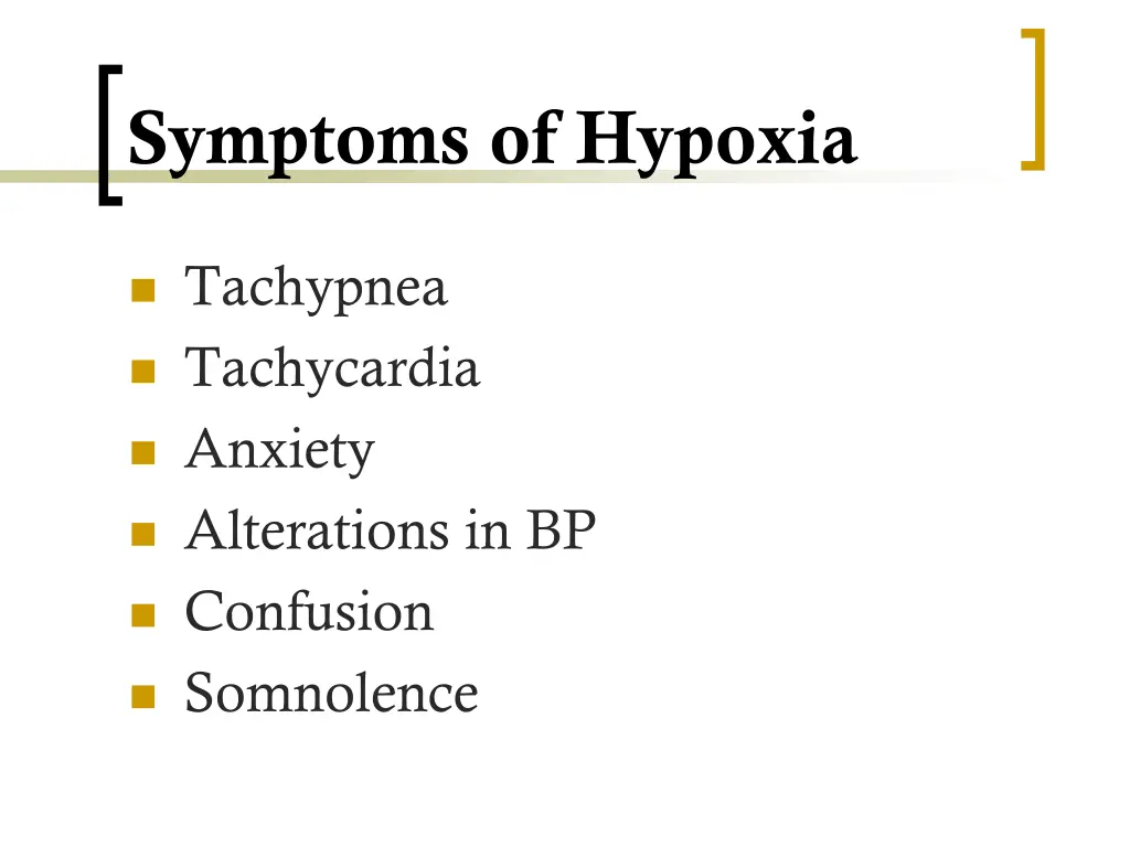 symptoms of hypoxia