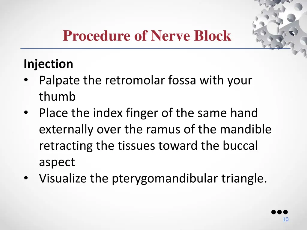 procedure of nerve block 1