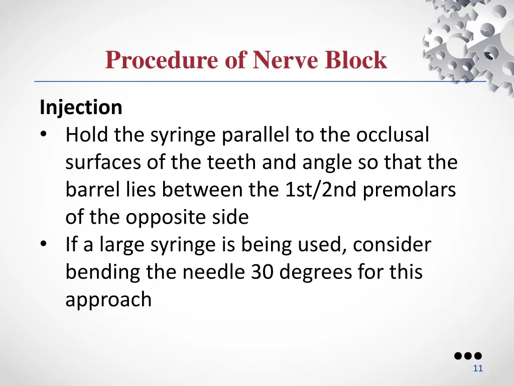procedure of nerve block 2