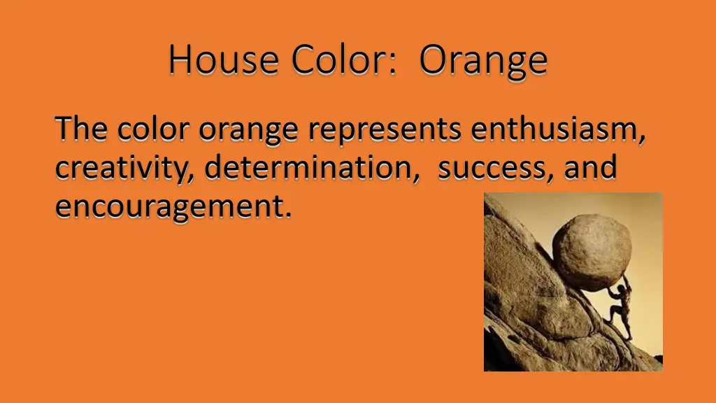 house color orange