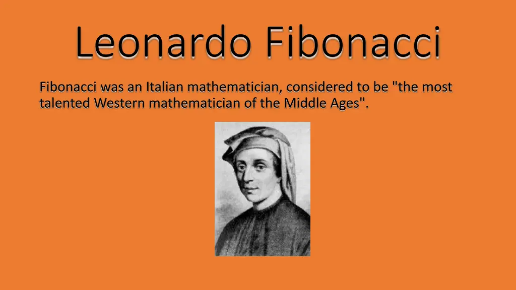 leonardo fibonacci