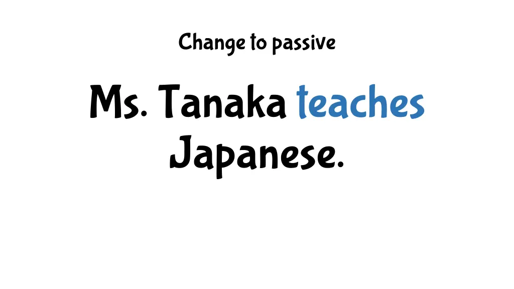 change to passive 4