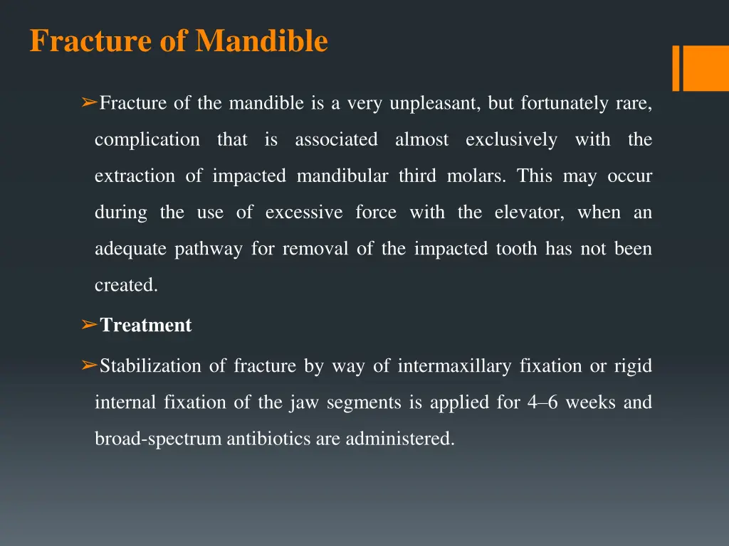 fracture of mandible