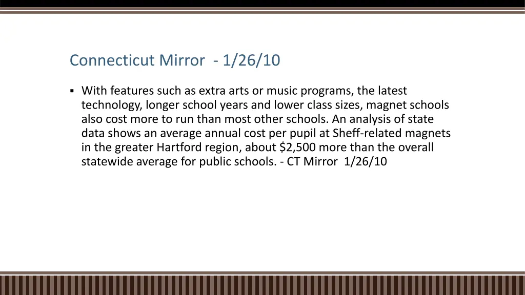 connecticut mirror 1 26 10