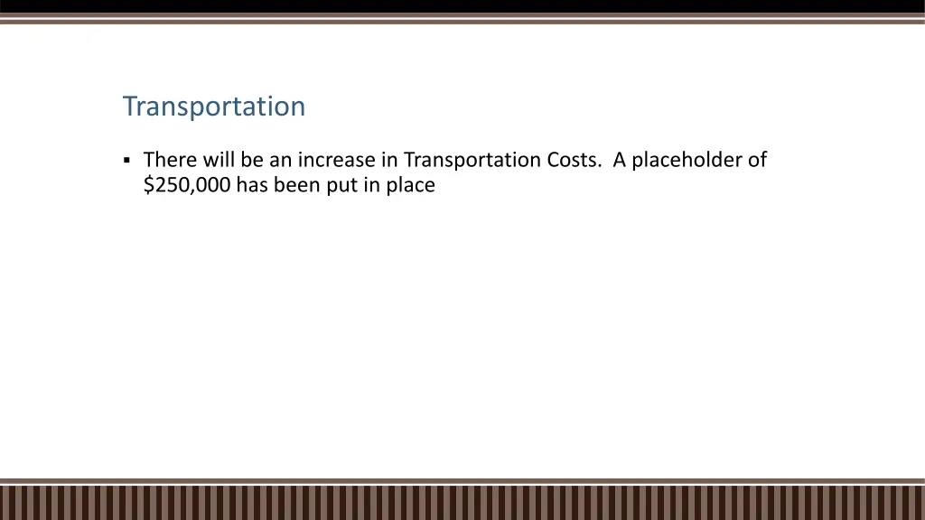 transportation