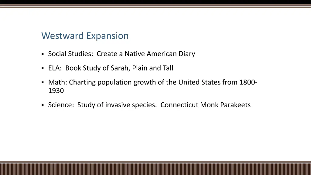 westward expansion