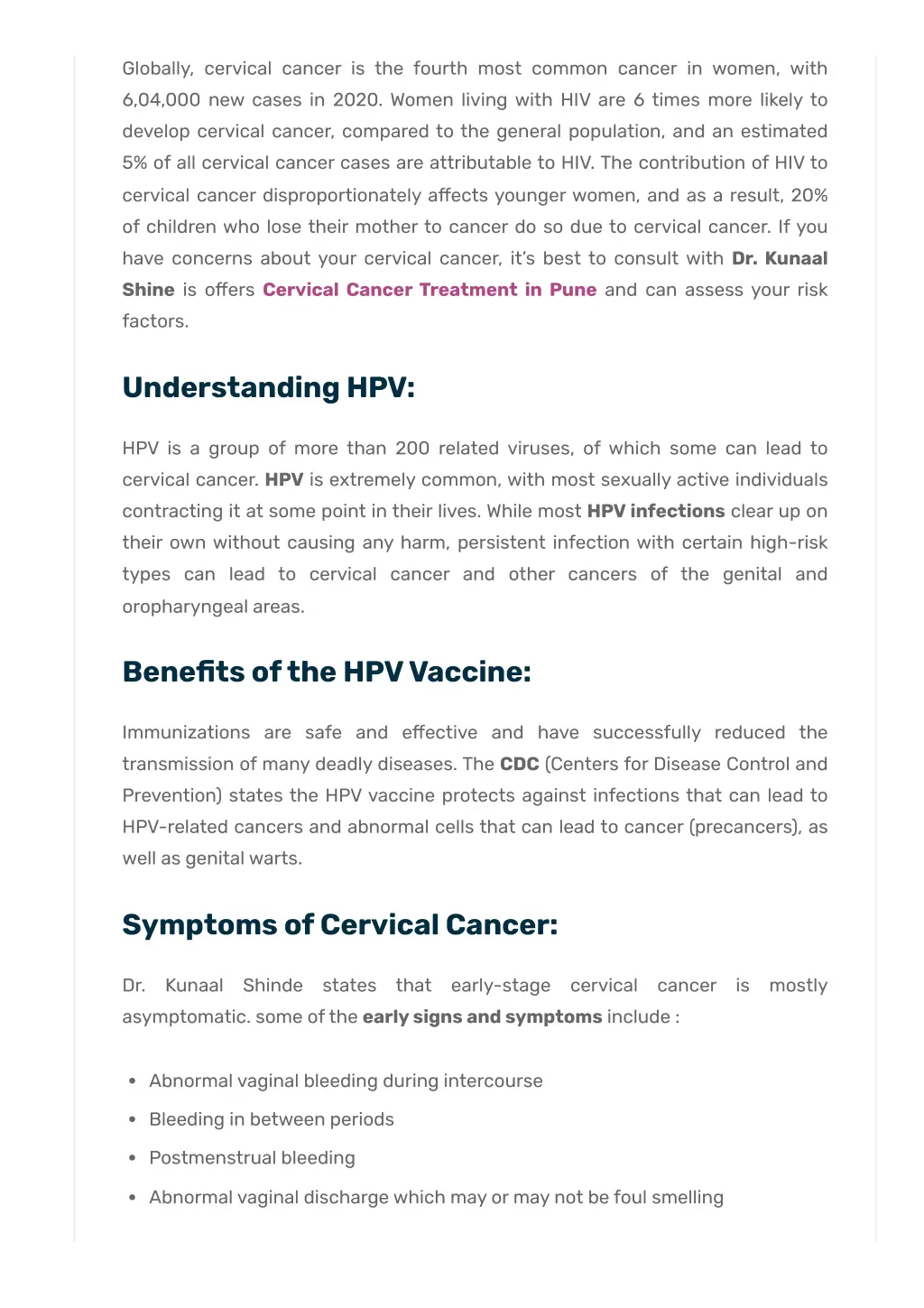 globally cervical cancer is the fourth most