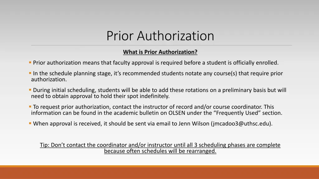 prior authorization