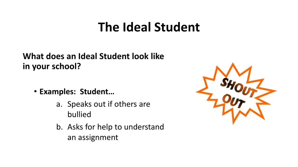 the ideal student