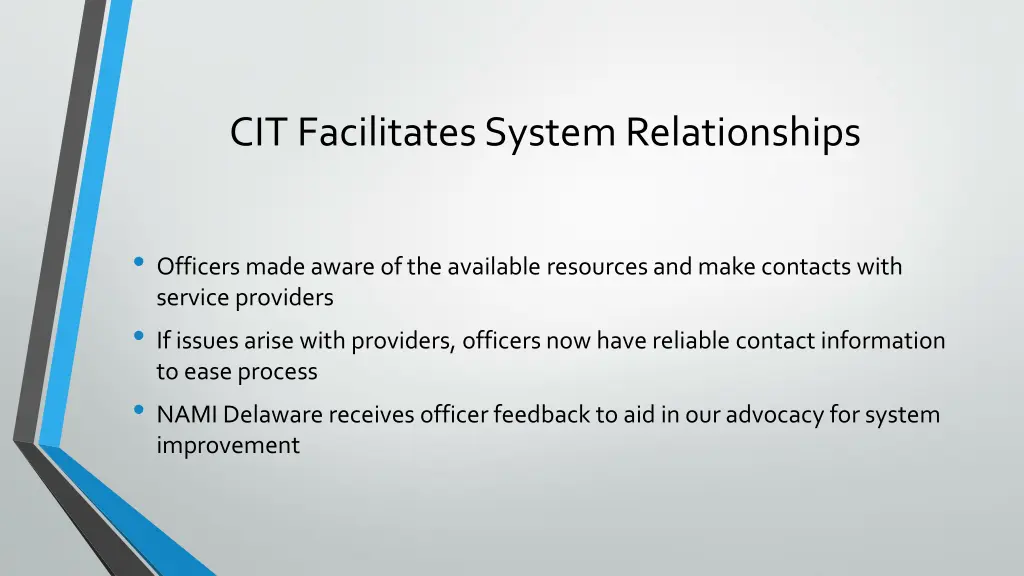 cit facilitates system relationships