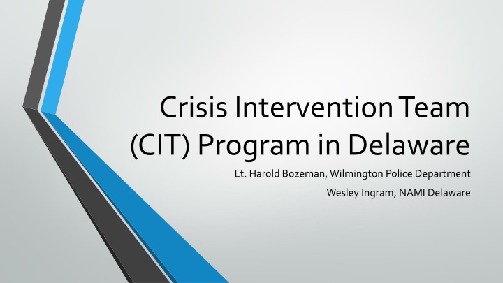 crisis intervention team cit program in delaware