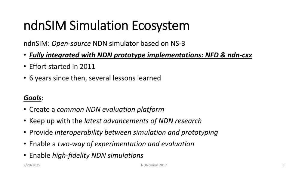 ndnsim ndnsim simulation ecosystem simulation