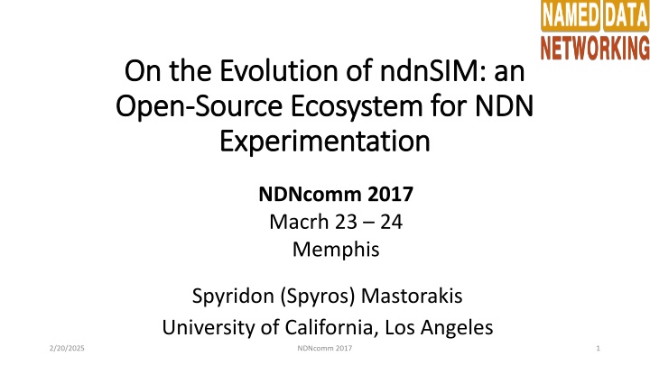 on the evolution of on the evolution of ndnsim