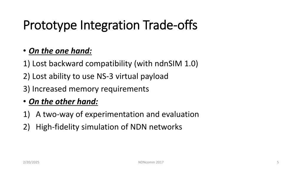 prototype integration trade prototype integration