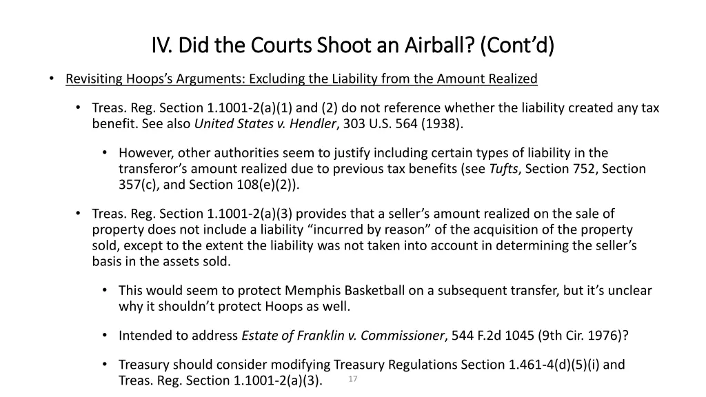 iv did the courts shoot an airball cont