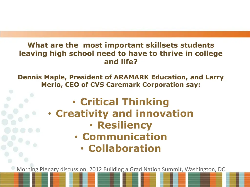 what are the most important skillsets students
