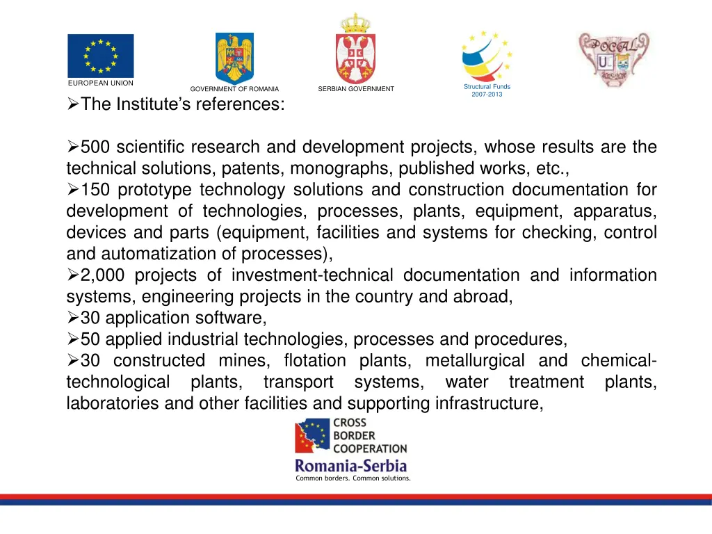 european union the institute s references