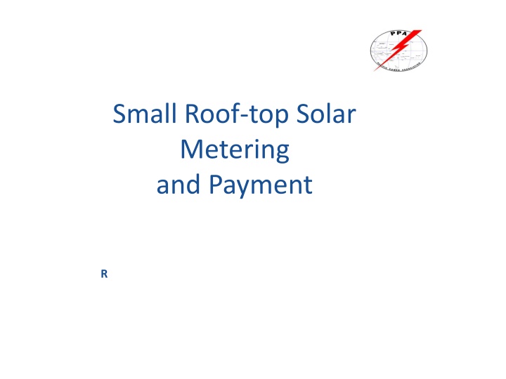 small roof top solar metering and payment