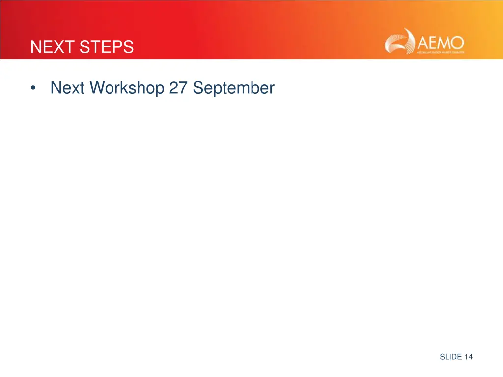 next steps